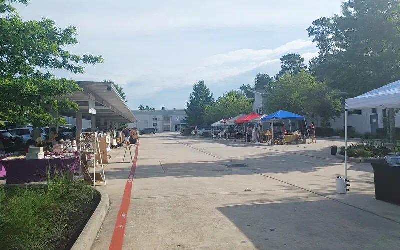 Vendor booths at the Magnolia Local Market